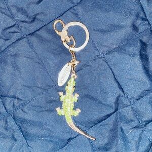 Florida Green and Silver Lizard Keychain